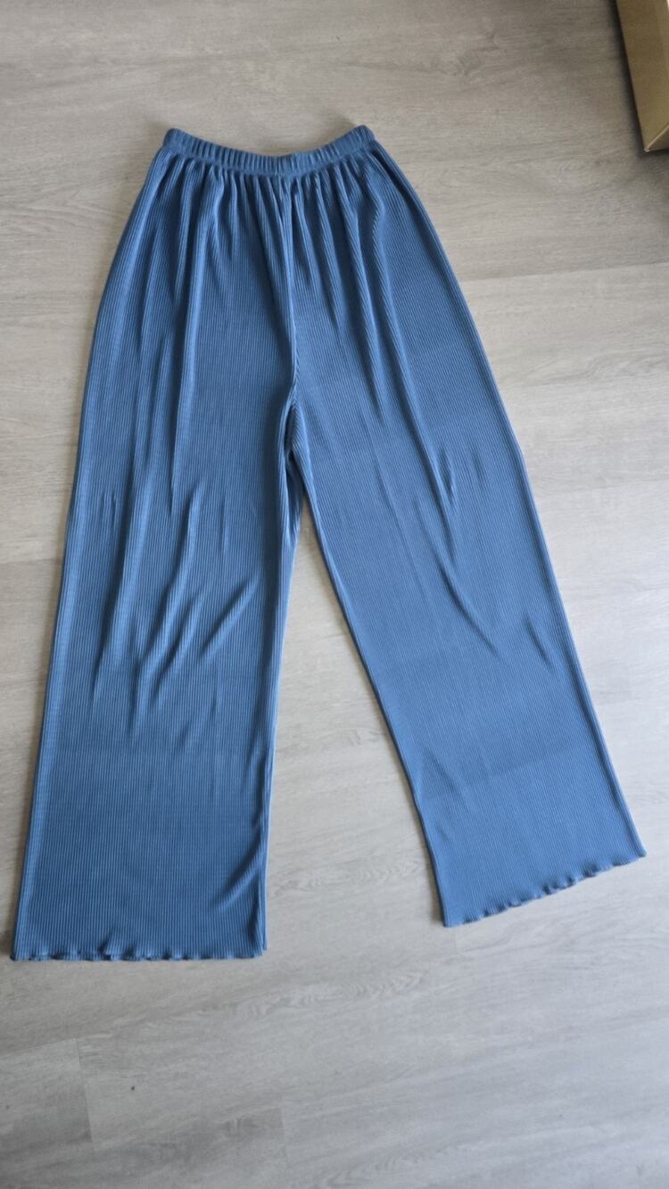 Womens Wide Leg Pants Size S Blue 90s Mall Retro Lagonlook Boho